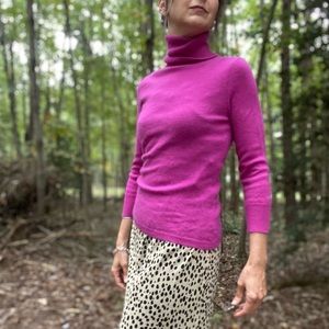 Early 2000s Y2K Express Design Studio 100% Cashmere Turtleneck Sweater